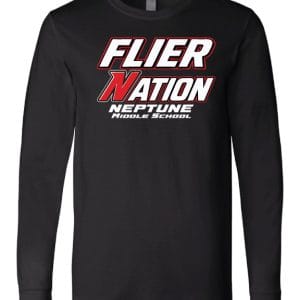 NEPTUNE-MIDDLE-WEB-BLK-LONG-SLV-FRONT-A MS Flyer Nation Long Sleeve - School Name