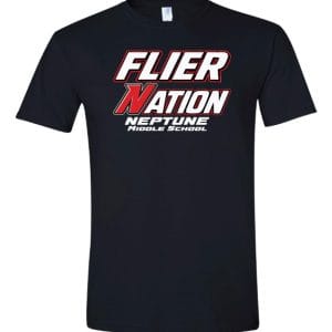 NEPTUNE-MIDDLE-WEB–BLK-SHORT-SLV-FRONT-A MS Flyer Nation T-Shirt - School Name